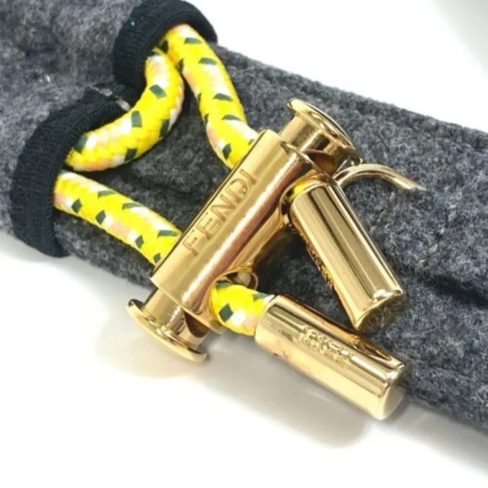 UNUSED FENDI 8C0627 belt felt gray